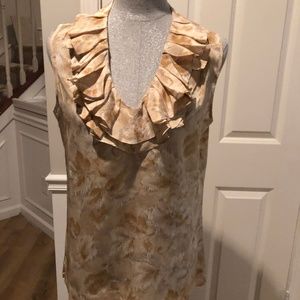 Talbot's Sleeveless Silk Blouse Size 12 NWT